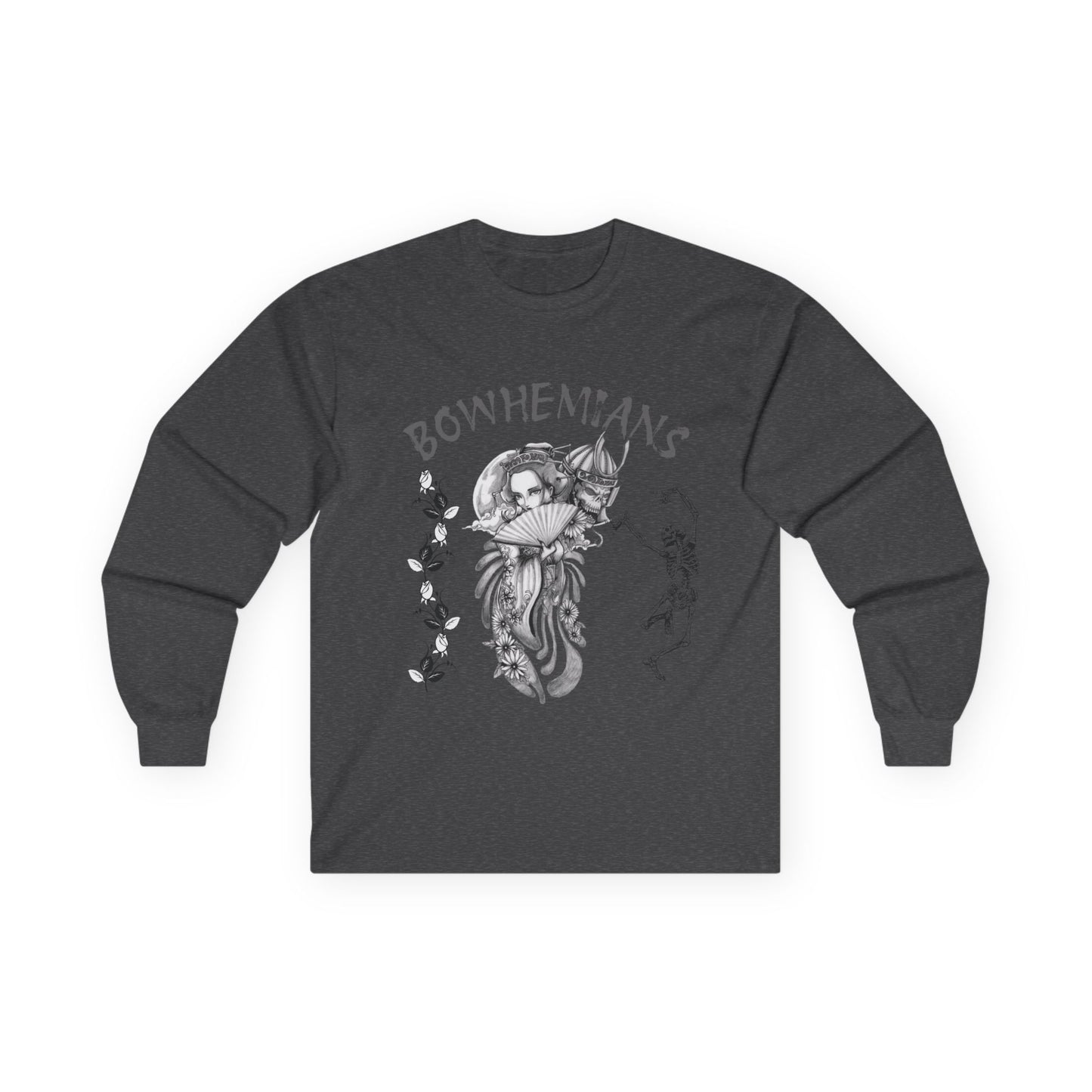 Bohemian Art Unisex Long Sleeve Tee - Vintage Aesthetic Graphic Shirt