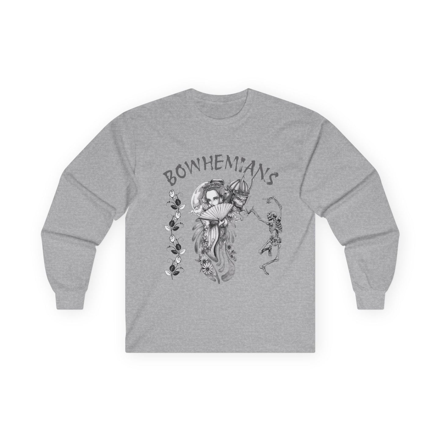 Bohemian Art Unisex Long Sleeve Tee - Vintage Aesthetic Graphic Shirt