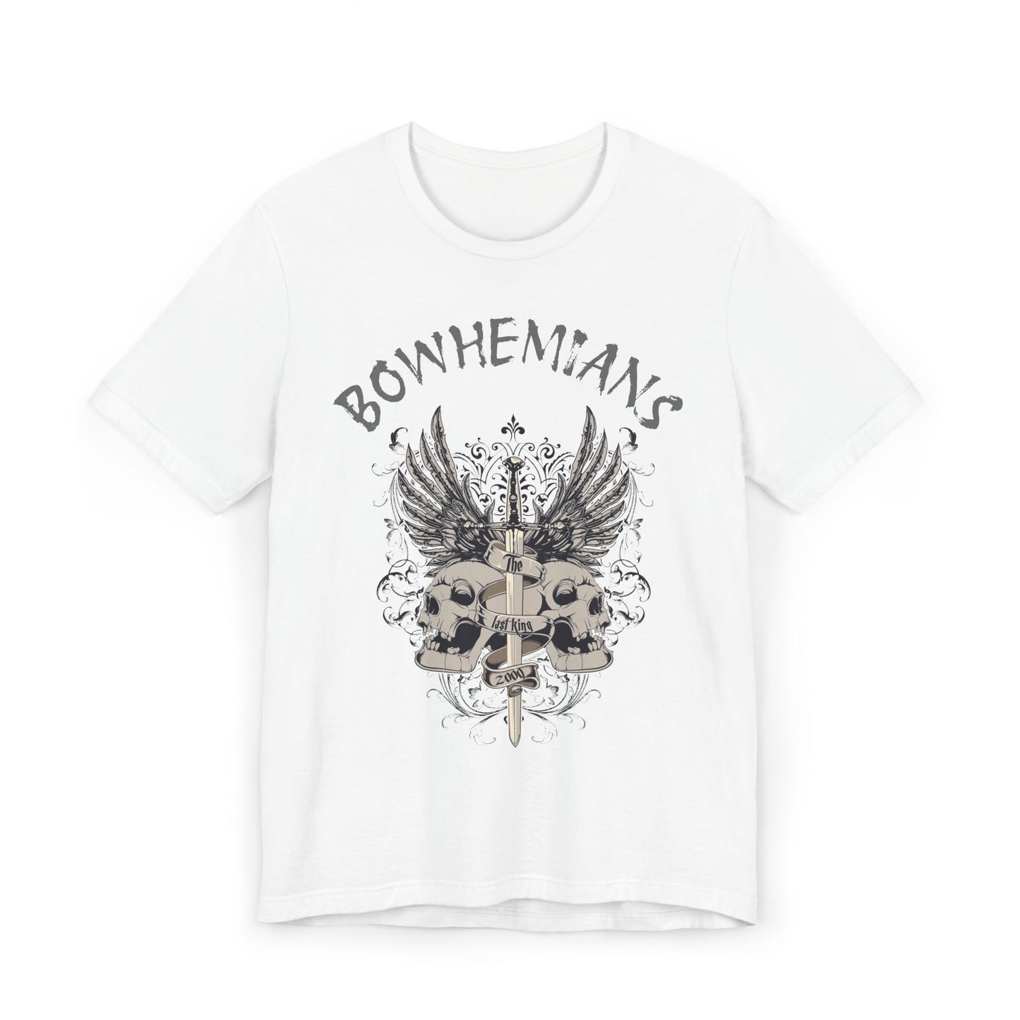 Gothic Bohemian Skull T-Shirt - 'Til Death Do Us Part Design