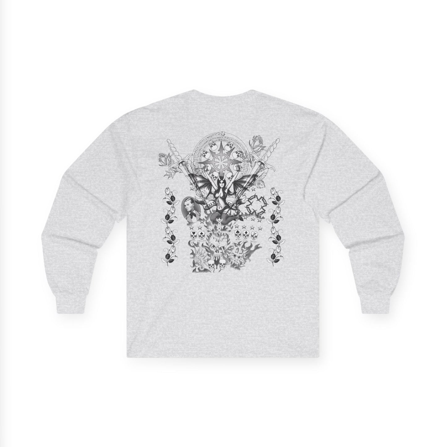 Bohemian Art Unisex Long Sleeve Tee - Vintage Aesthetic Graphic Shirt