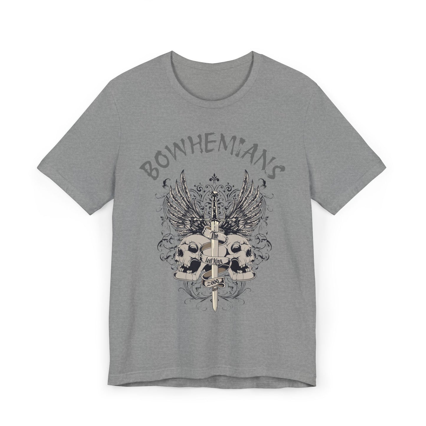 Gothic Bohemian Skull T-Shirt - 'Til Death Do Us Part Design