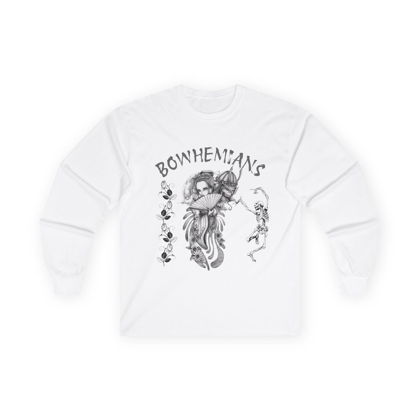 Bohemian Art Unisex Long Sleeve Tee - Vintage Aesthetic Graphic Shirt