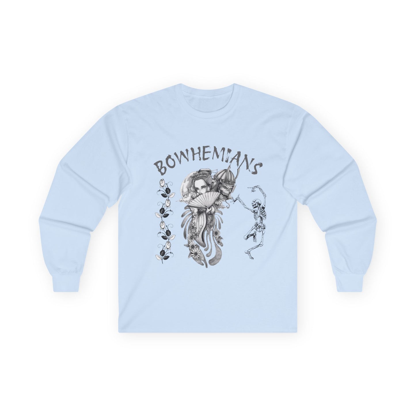 Bohemian Art Unisex Long Sleeve Tee - Vintage Aesthetic Graphic Shirt