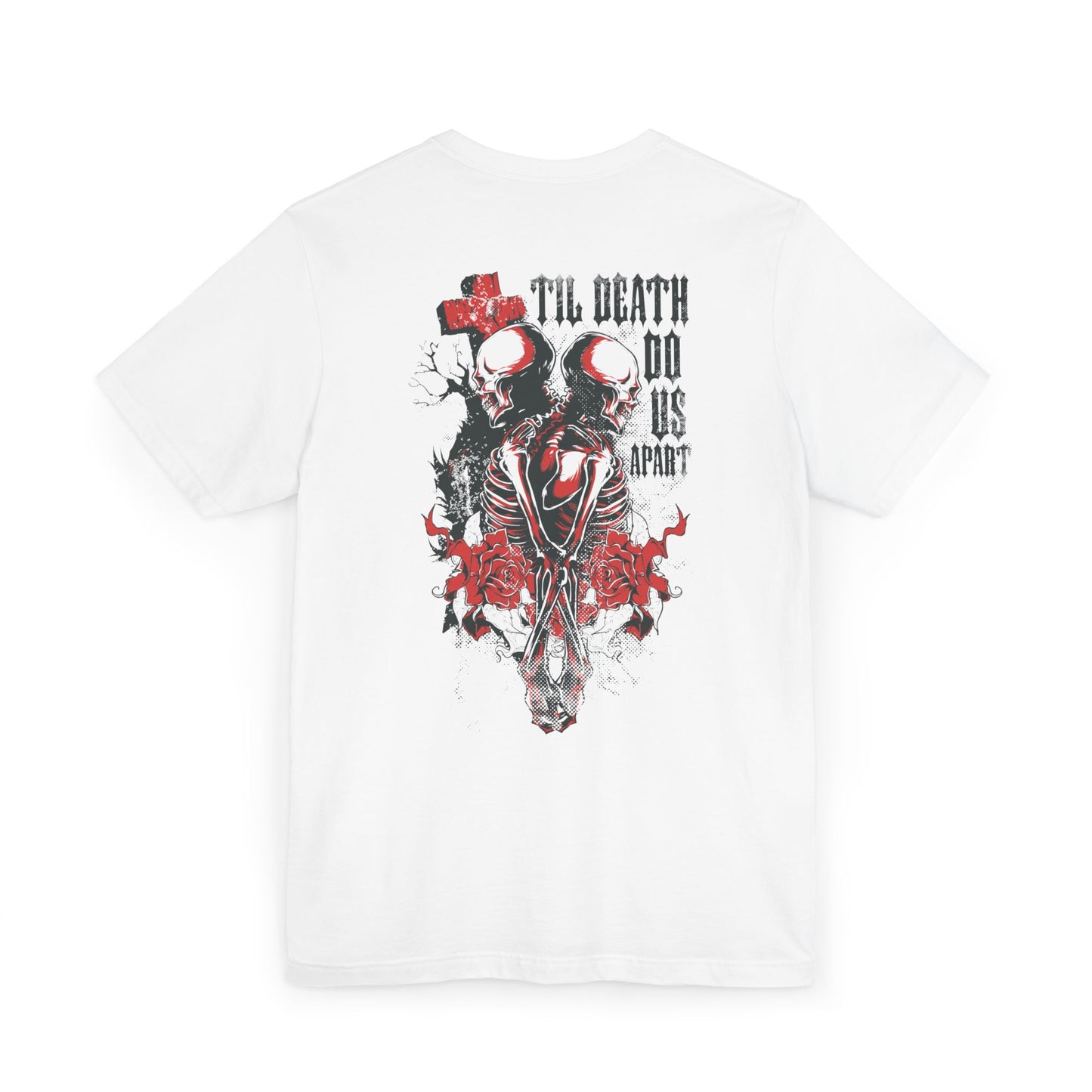 Gothic Bohemian Skull T-Shirt - 'Til Death Do Us Part Design
