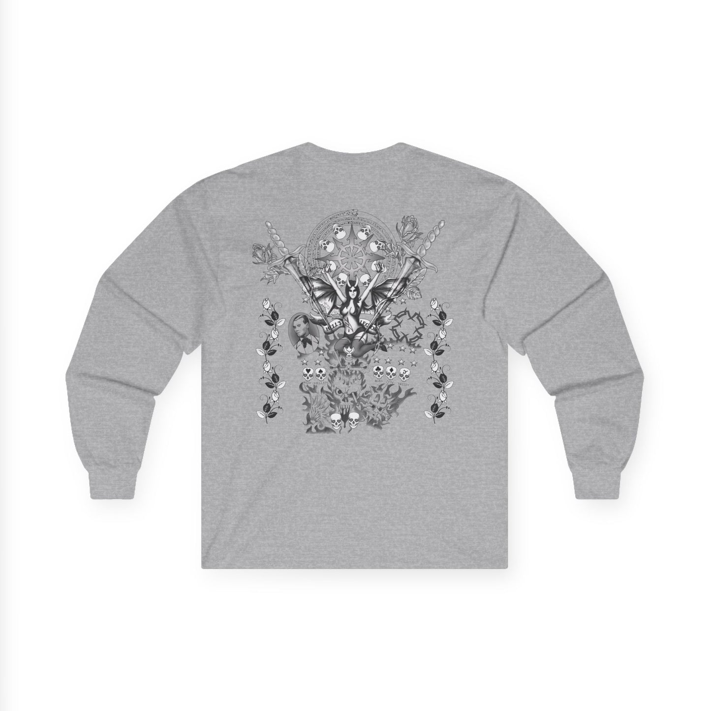 Bohemian Art Unisex Long Sleeve Tee - Vintage Aesthetic Graphic Shirt