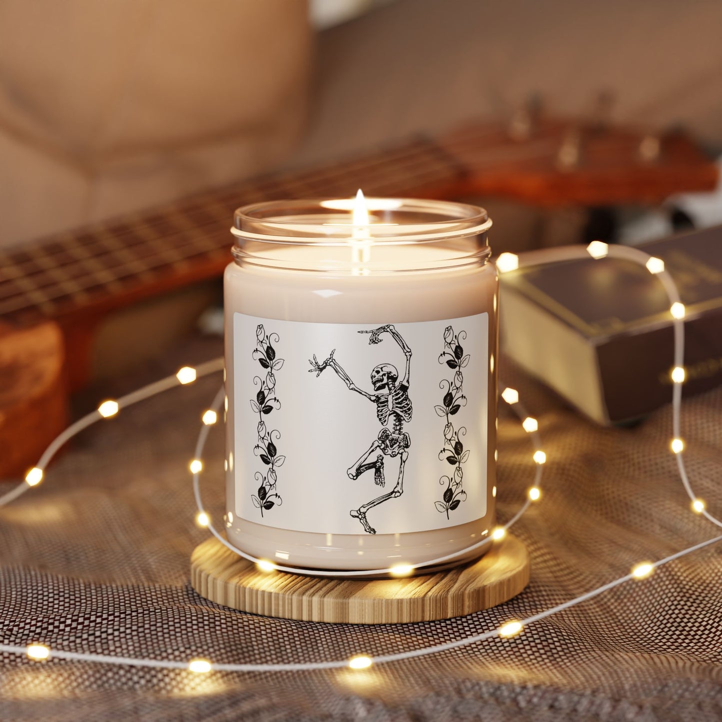 Halloween Skeleton Soy Candle - 9oz Scented Decorative Candle