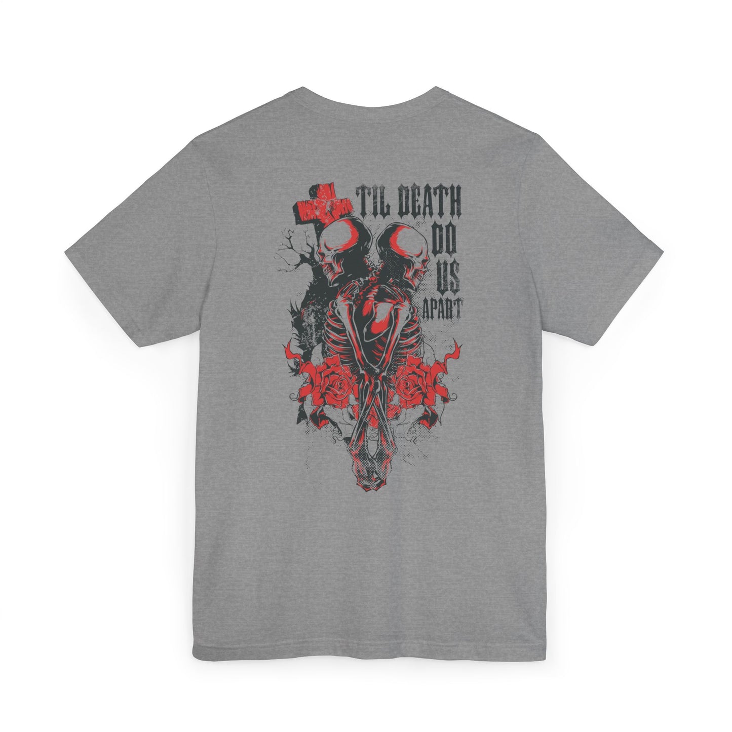 Gothic Bohemian Skull T-Shirt - 'Til Death Do Us Part Design