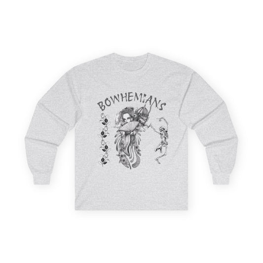 Bohemian Art Unisex Long Sleeve Tee - Vintage Aesthetic Graphic Shirt